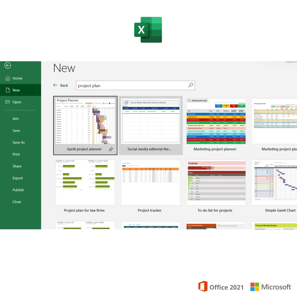 Excel Microsoft Office 2021 Famille et Etudiant