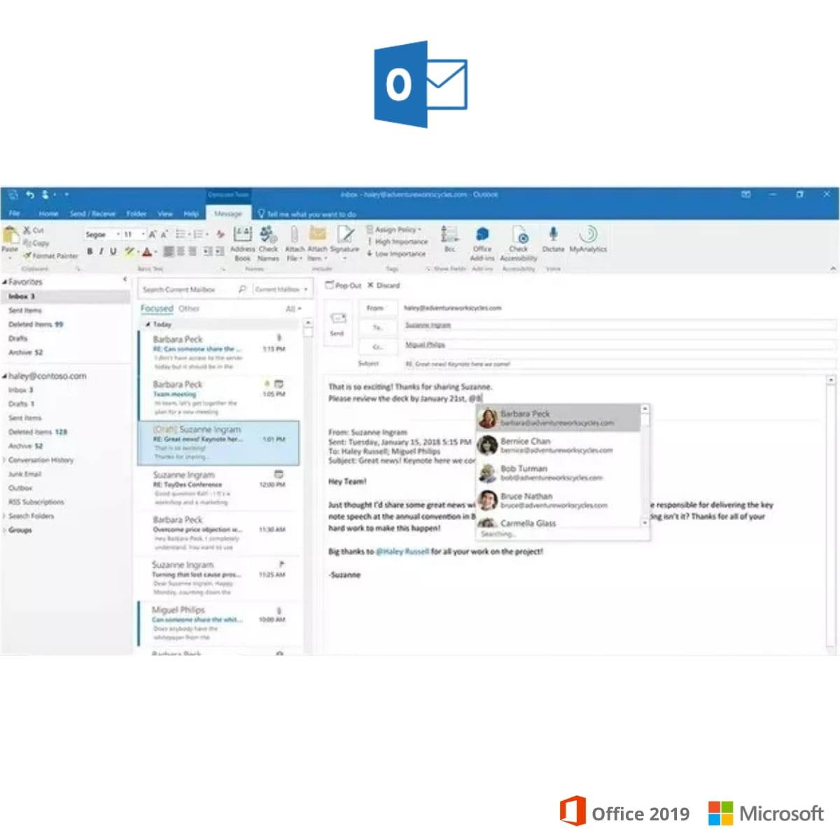 Outlook Microsoft Office 2019 Professionnel