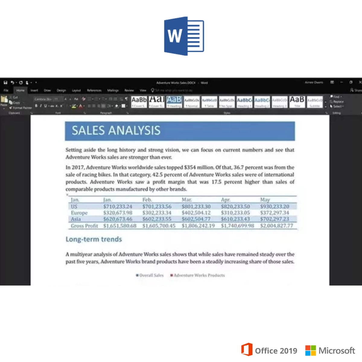 Word Microsoft Office 2019 Famille et Etudiant